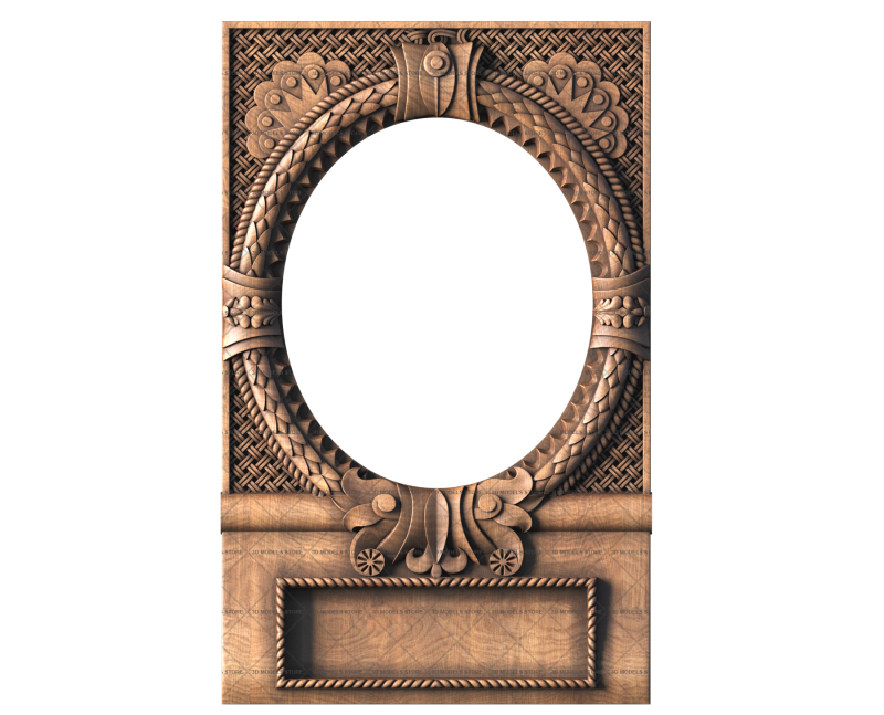 Frame rectangular, 3d models (stl)