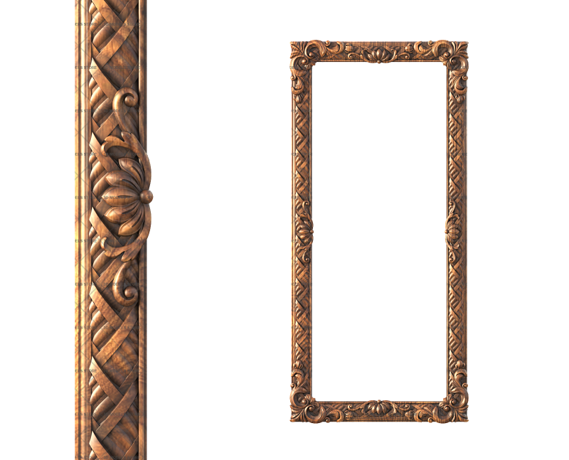 Rectangular frame, 3d models (stl)