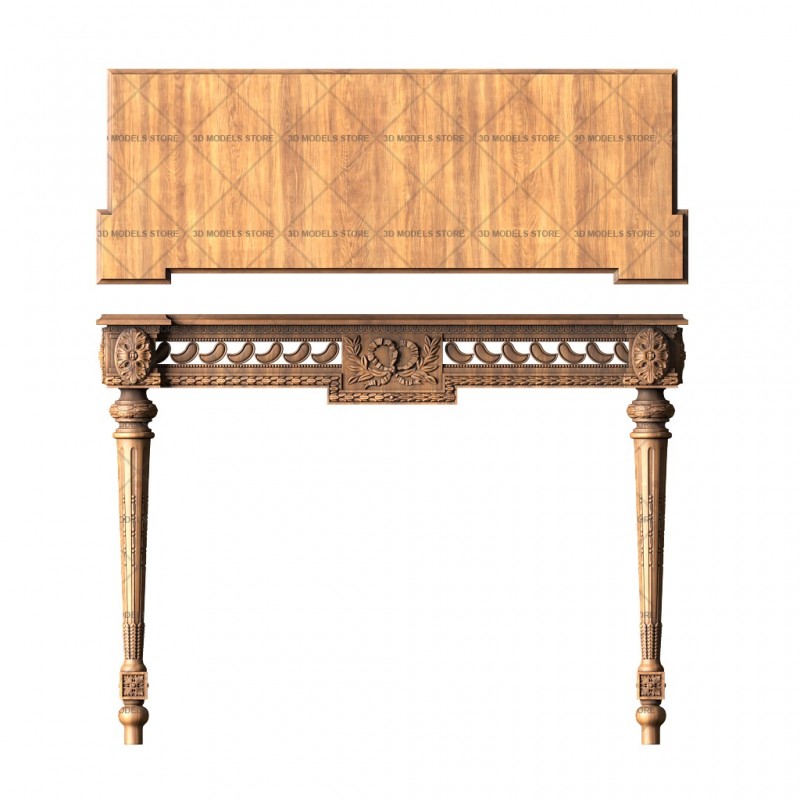 Table with thin legs, 3d models (stl)