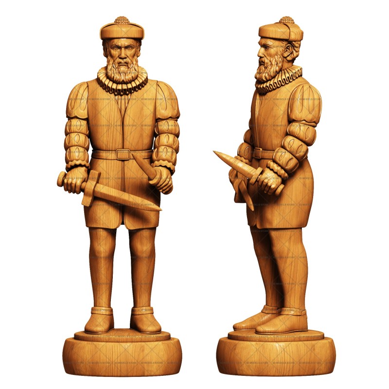 Chess bishop - 3d (stl) model, 3d models (stl)