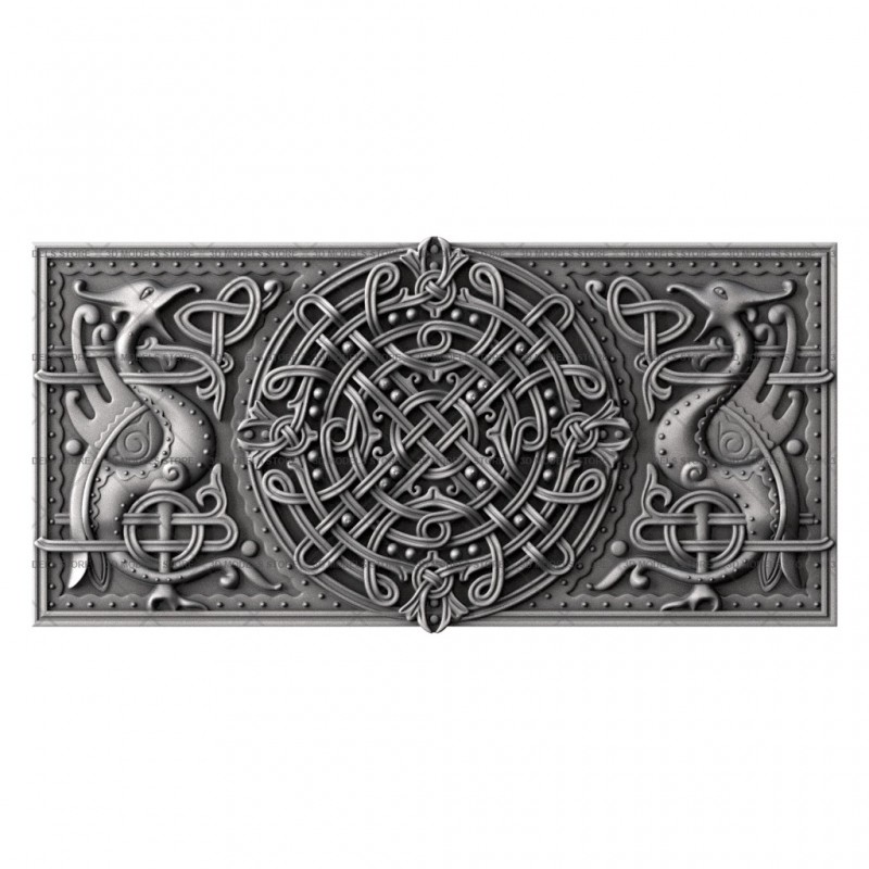 3D panel with birds, 3d models (stl)