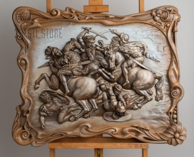 Battle of Anghiari - by Leonardo Da Vinci, 3d models (stl)