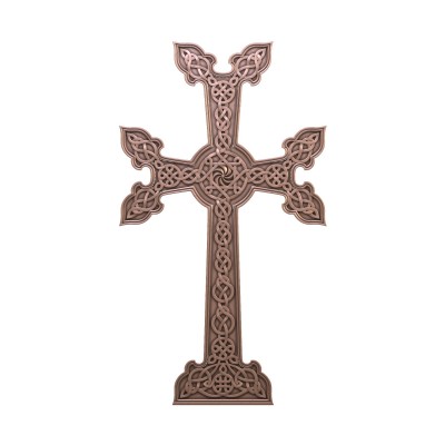 Gravestone cross, 3d models (stl)