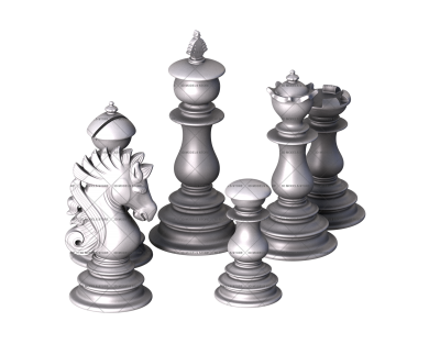 The Staunton Chess set, 3d models (stl)